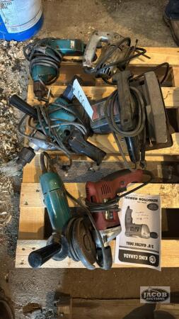 LOT OF CORDED POWER TOOLS