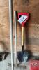 ROUND MOUTH GARDEN SHOVEL AND 2 RAKES - 2