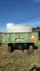 (2) 1100 GALLON POLY TANK ON SINGLE REACH WAGON - 6