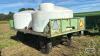 (2) 1100 GALLON POLY TANK ON SINGLE REACH WAGON - 7