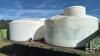 (2) 1100 GALLON POLY TANK ON SINGLE REACH WAGON - 8