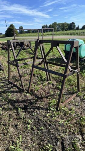 (2) HD STEEL SAW HORSES