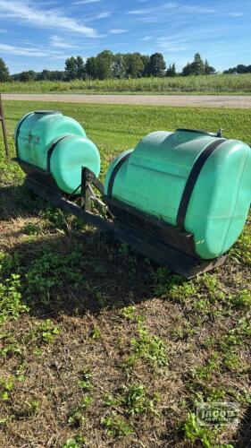 3PTH BRACKET WITH (2) 150 GALLON TANKS