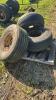 (3) 8 BOLT RIMS WITH 16.5L-16.1 TIRES