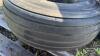 (3) 8 BOLT RIMS WITH 16.5L-16.1 TIRES - 8