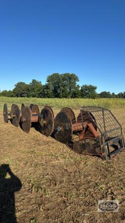 7 LAY FLAT HOSEREELS WITH SKID STEER ATTATCHMENT