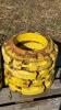 (4) JOHN DEERE 43KG WHEEL WEIGHTS