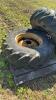 PAIR OF 8 BOLT RIMS WITH GOODYEAR 16.9 - 24 TIRES - 7