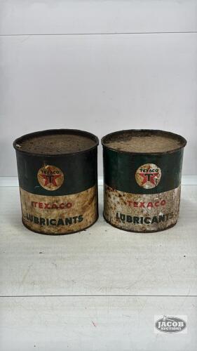 (2) 5LB TEXACO TINS