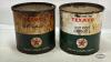 (2) 5LB TEXACO TINS - 4
