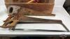 WOODEN CARRY-ALL WITH QUANTITY OF HAND TOOLS - 2