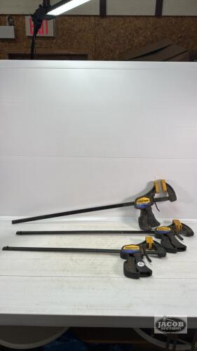 (3) QUICK-GRIP BAR CLAMPS