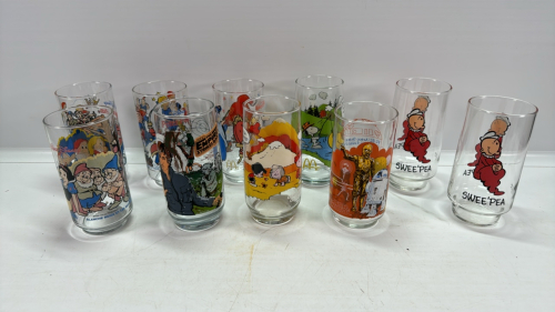 10 Collector Water Glasses -See Notes