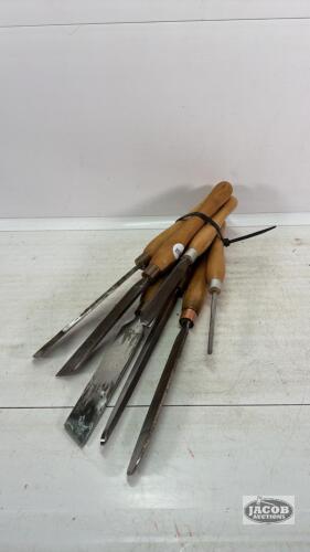 (8) WOOD CHISELS