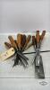 APPROX (16) WOOD CHISELS