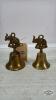 (2) BRASS ELEPHANT BELLS
