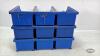 (9) PLASTIC BINS WITH QUANTITY OF NAILS - 4