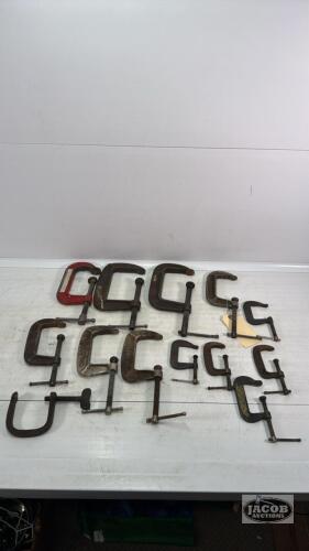 APPROX (12) C CLAMPS