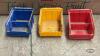 APPROX (15) SMALL PLASTIC PARTS BINS - 2
