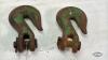 (2) 5/16 CHAIN HOOKS AND (1) 7IN LONG HOOK WITH PIN - 2
