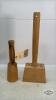 (2) WOODEN POUNDERS