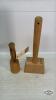 (2) WOODEN POUNDERS - 2