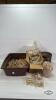 QUANTITY OF WOODEN DOWELS, BISCUITS, ETC.