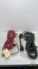 (2) EXTENTION CORDS AND A CHEATER PLUG
