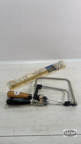 (2) COPING SAWS WITH BLADES