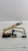 (2) COPING SAWS WITH BLADES