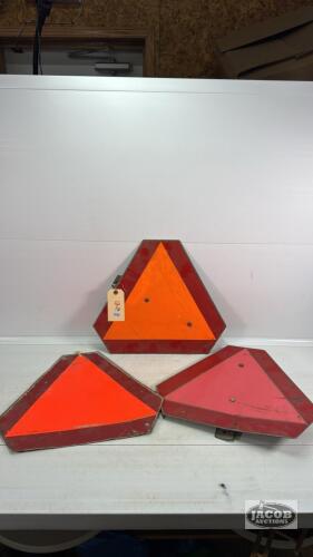 (3) METAL SMV SIGNS