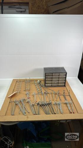 PEG BOARD HOOK LOT