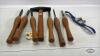 WOOD CHISSEL LOT WITH A SCALING HAMMER - 2