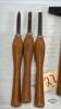 WOOD CHISSEL LOT WITH A SCALING HAMMER - 3