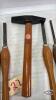 WOOD CHISSEL LOT WITH A SCALING HAMMER - 4