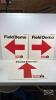 (3) CARDBOARD CASE IH FIELD DEMO SIGNS