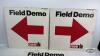 (3) CARDBOARD CASE IH FIELD DEMO SIGNS - 2
