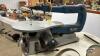 RYOBI SCROLL SAW AND BELT SANDER ON ROLLING TABLE - 4