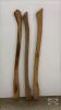 (3) WOODEN AXE HANDLES