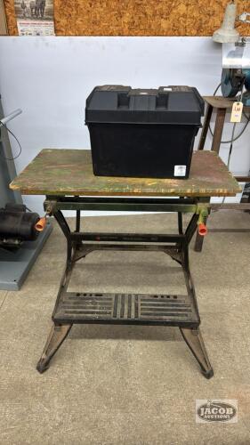 WORK TABLE AND PLASTIC BATTERY BOX