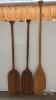 (3) CANOE PADDLES - 4
