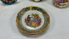 Dresden 8in Plate and 6 Limoges Plates 2-3in Wide - 4