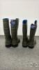 (2) PAIRS OF SIZE 7.5 TORENNA RUBBER BOOTS - 3
