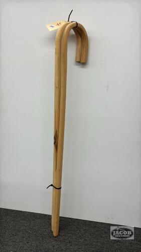 (2) WOODEN CANES