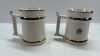 2 Prince William Ware Tankards w/ 22ct Gold Trim - 4