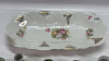 Qty of Miniature Cups in Hand Painted Celery Dish - 5