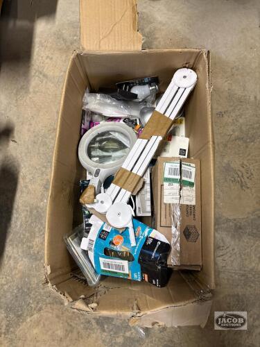 Box of Bulbs and Miscellaneous