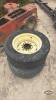 Pair of 27x10.50-15 tires on Jd 6 bolt wheels