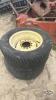 Pair of 27x10.50-15 tires on Jd 6 bolt wheels - 2