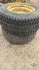 Pair of 23x8.50-12 tires of Jd 4 bolt wheels - 3